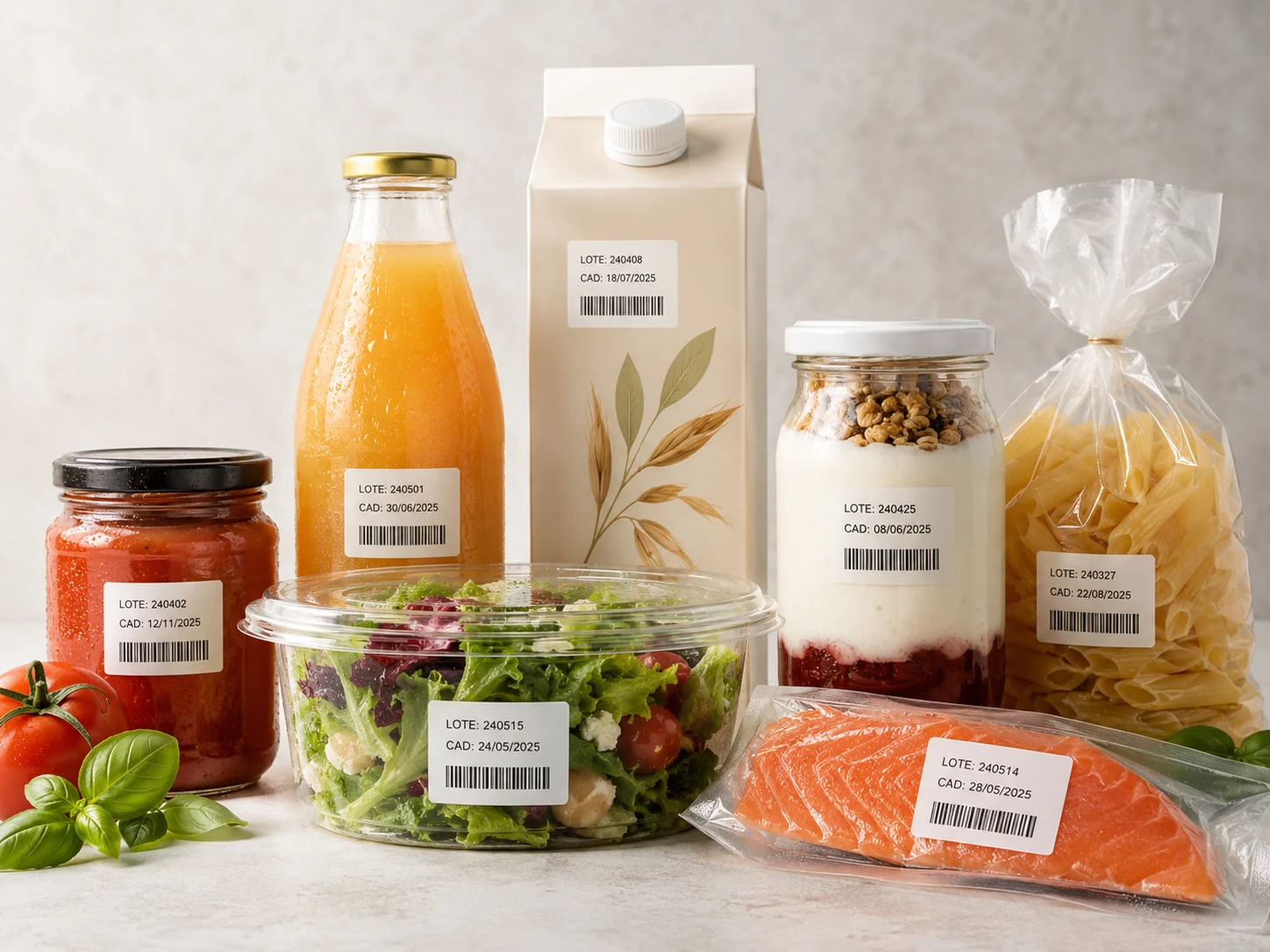 Etiquetas para alimentos y bebidas en líneas de empaque y refrigeración